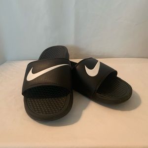 Like New Nike Black Slides